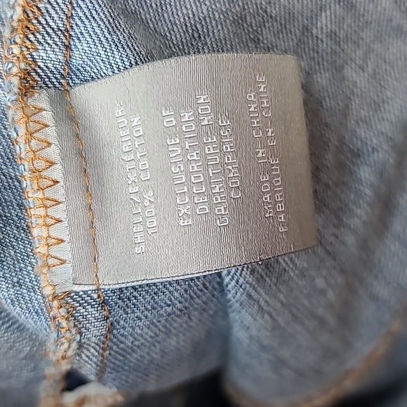 Bagatelle Pearl Embellished Denim Trucker Jean Jacket In Blue - NWT - Picture 17 of 17